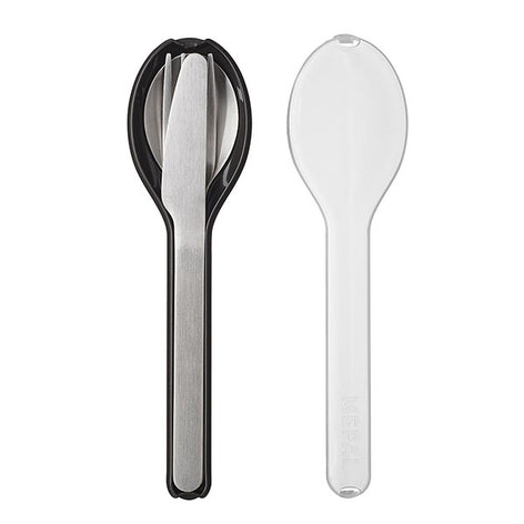 Set de 3 couverts Ellipse noir Mepal - Mathon - 1