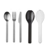 Set de 3 couverts Ellipse noir Mepal - Mathon - 2