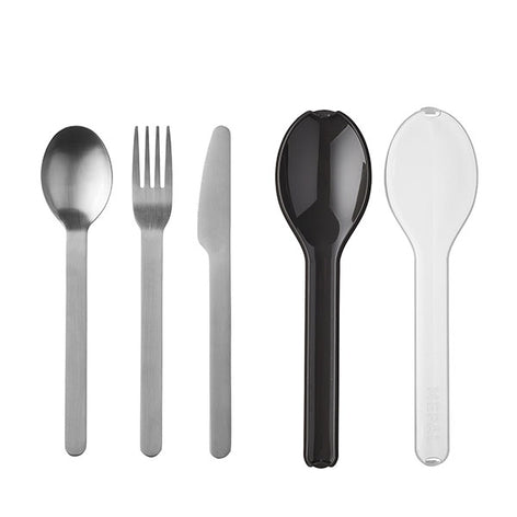 Set de 3 couverts Ellipse noir Mepal - Mathon - 2