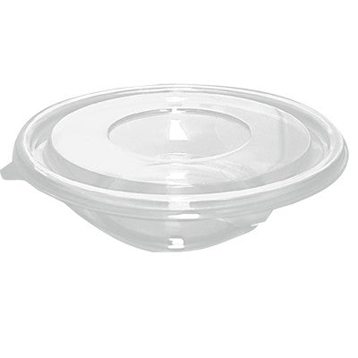 Saladier plastique PET rond transparent avec couvercle 1000ml Ø230mm, 25pcs FirstPack - Mathon