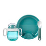 Coffret repas bébé 3 pièces turquoise Mepal - Mathon - 1