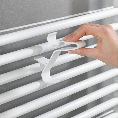 3 crochets de radiateur Flexi blanc Wenko by Maximex - Mathon - 1
