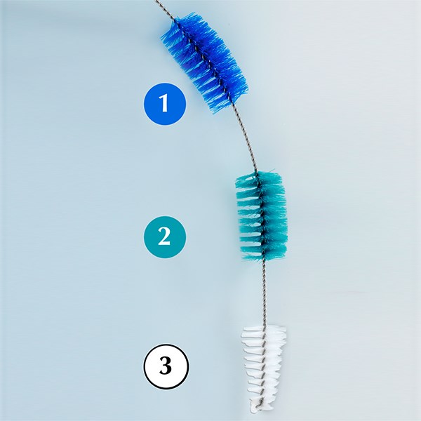 Nettoyeur pour tuyau 3 brosses Wenko by Maximex - Mathon - 3