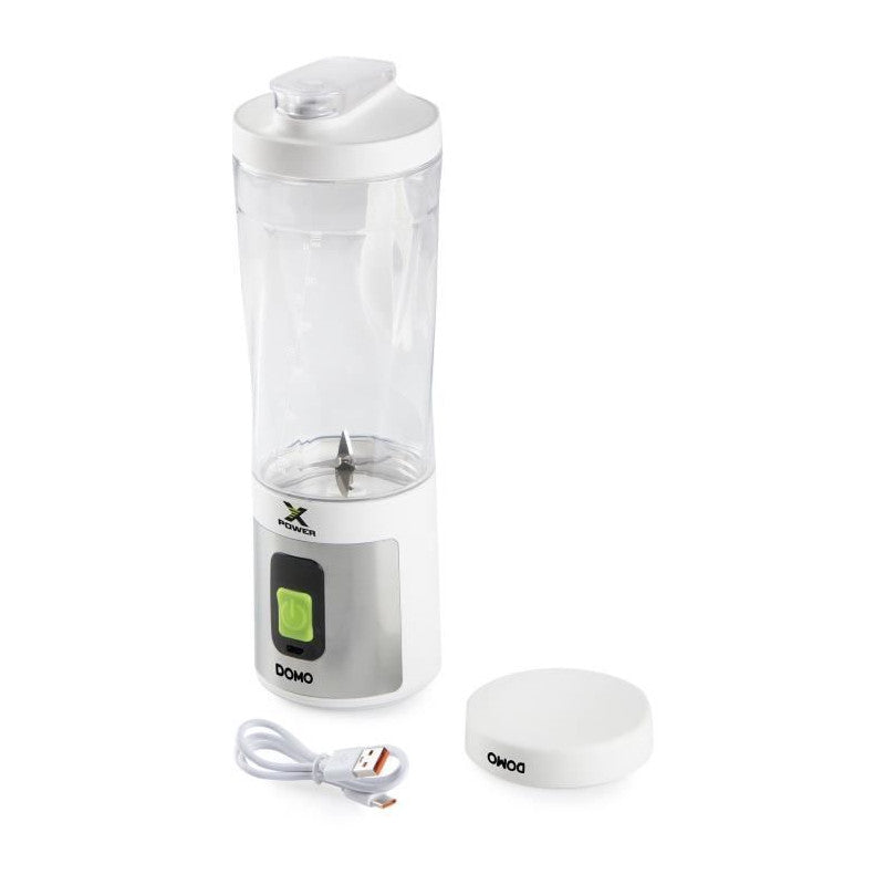 Blender Portable Sans Fil - Domo - Do752bl - Xpower - 120 W - 600 Ml - Blanc Domo - Mathon - 3