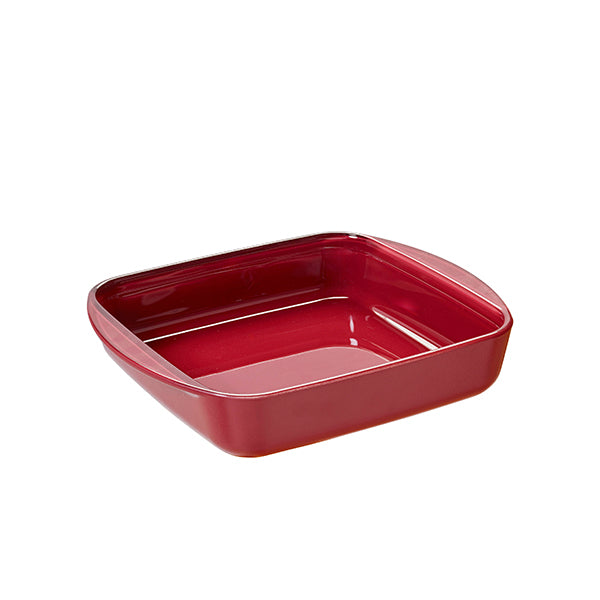 Plat à four carré en verre borosilicate avec couvercle Grenat 1,6 L Pebbly - Mathon - 3