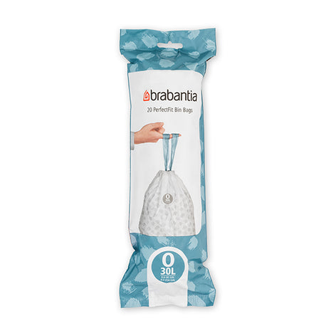 20 sacs poubelle de 30 L PerfectFit O blancs Brabantia - Mathon - 1