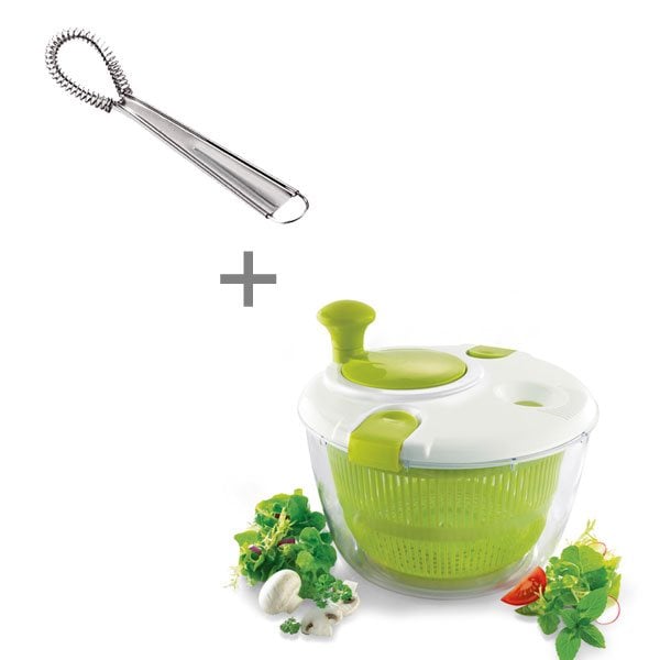 Lot Essoreuse à salade avec filtre eau 24 cm et Cuillère magique Mathon - Mathon - 1