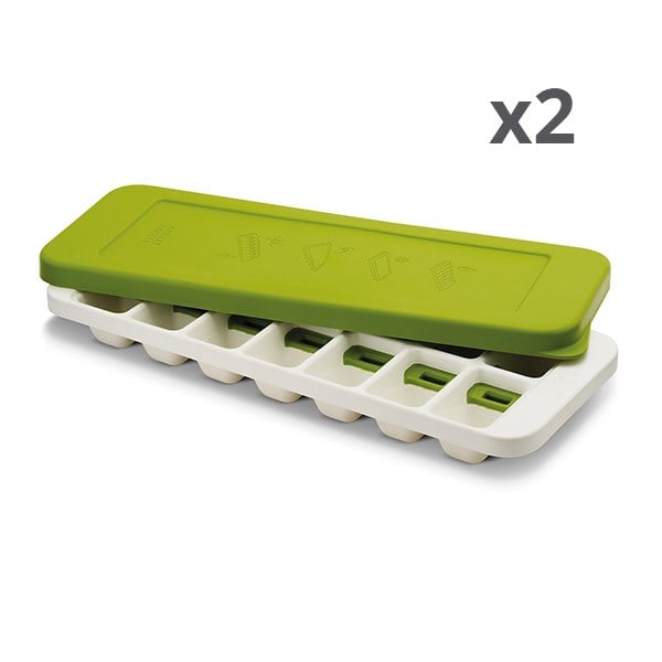 Lot de deux bacs à glaçons empilable Joseph Joseph - Mathon - 1