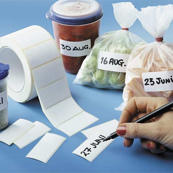 Lot de 4 rouleaux de sachets à découper et 500 étiquettes adhésives - Mathon - 2