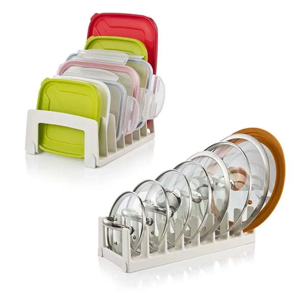 Lot support pour couvercles de boites et couvercles de matériel de cuisson Tescoma - Mathon - 1