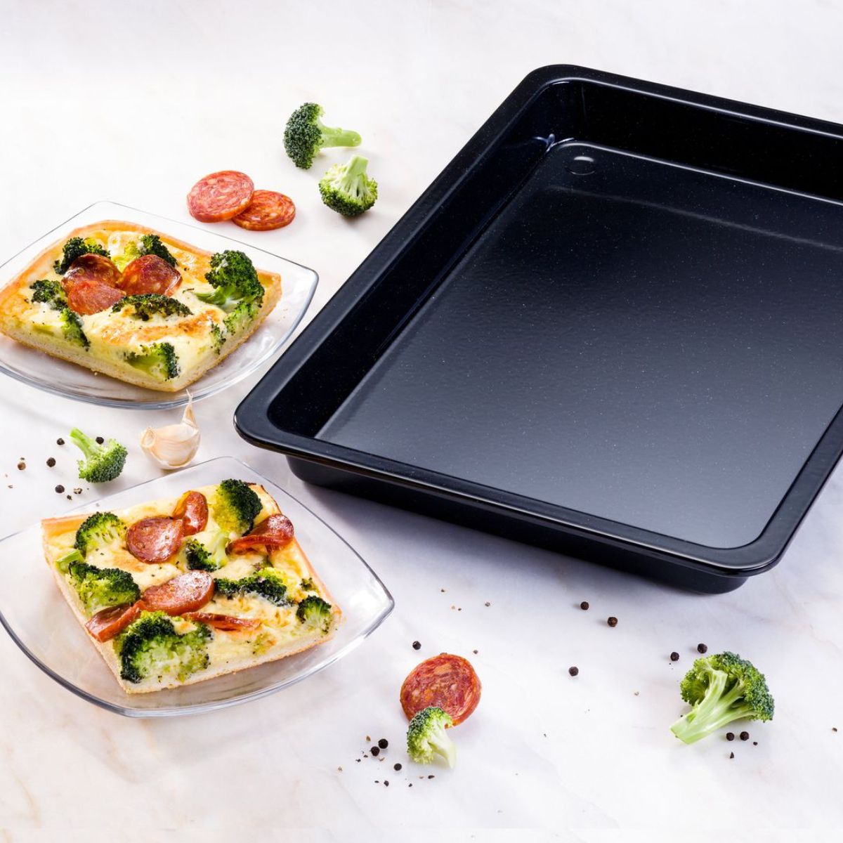 Lot de 2 plats de cuisson pizza au four 42 x 29 cm Dr. Oetker Back-Idee Kreativ Dr. Oetker - Mathon - 2