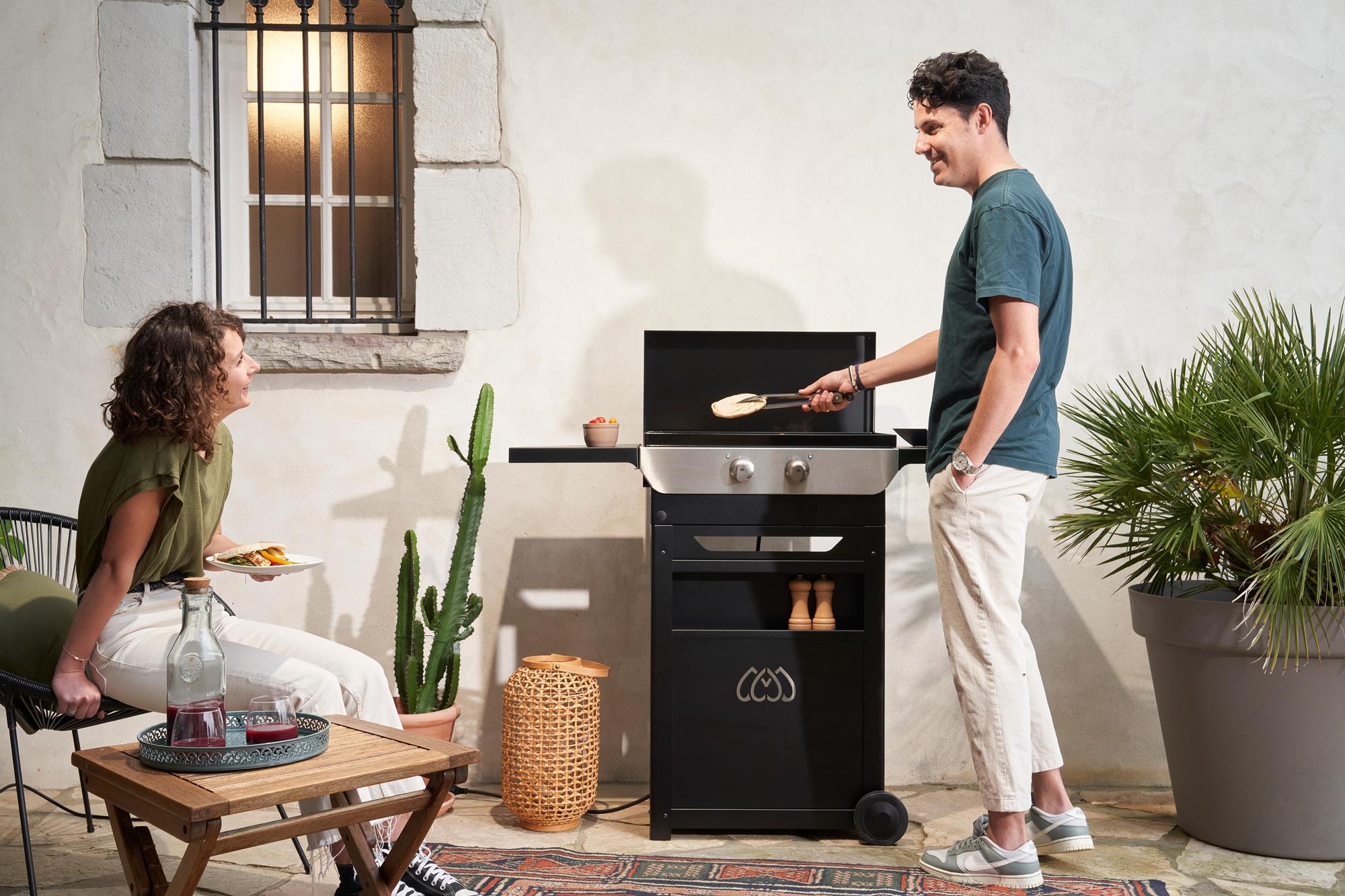 Plancha Original électrique 260 duo Edition (chariot et couvercle inclus) Le Marquier - Mathon - 3