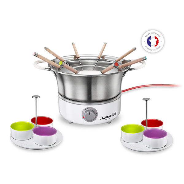 Fondue électrique élégance avec thermostat et 6 ramequins Lagrange - Mathon - 1