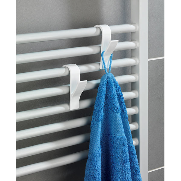 6 crochets radiateur sèche serviettes blanc Wenko by Maximex - Mathon - 2