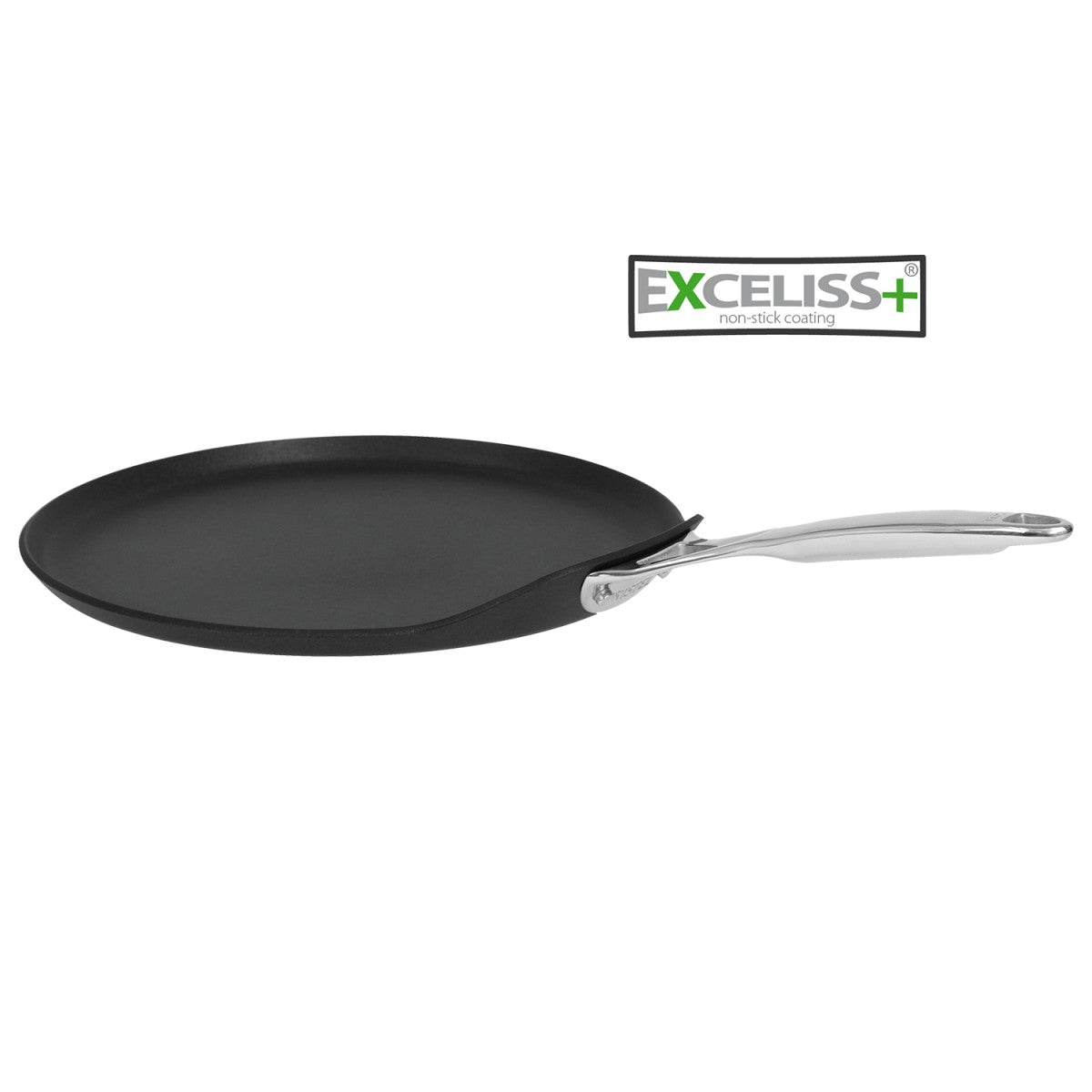 Poêle à crêpes en aluminium revêtement antiadhésif Exceliss®+ 28cm Cristel - Mathon - 1