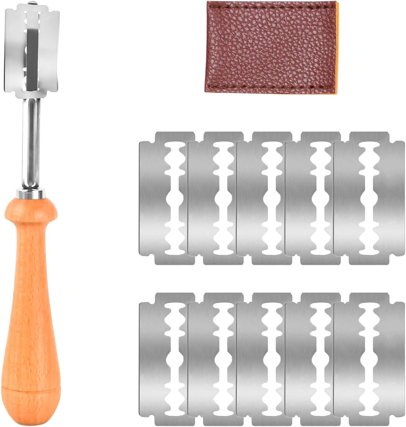 Kit Couteau à Pain avec 10 Lames et Étui Vendos85 - Mathon