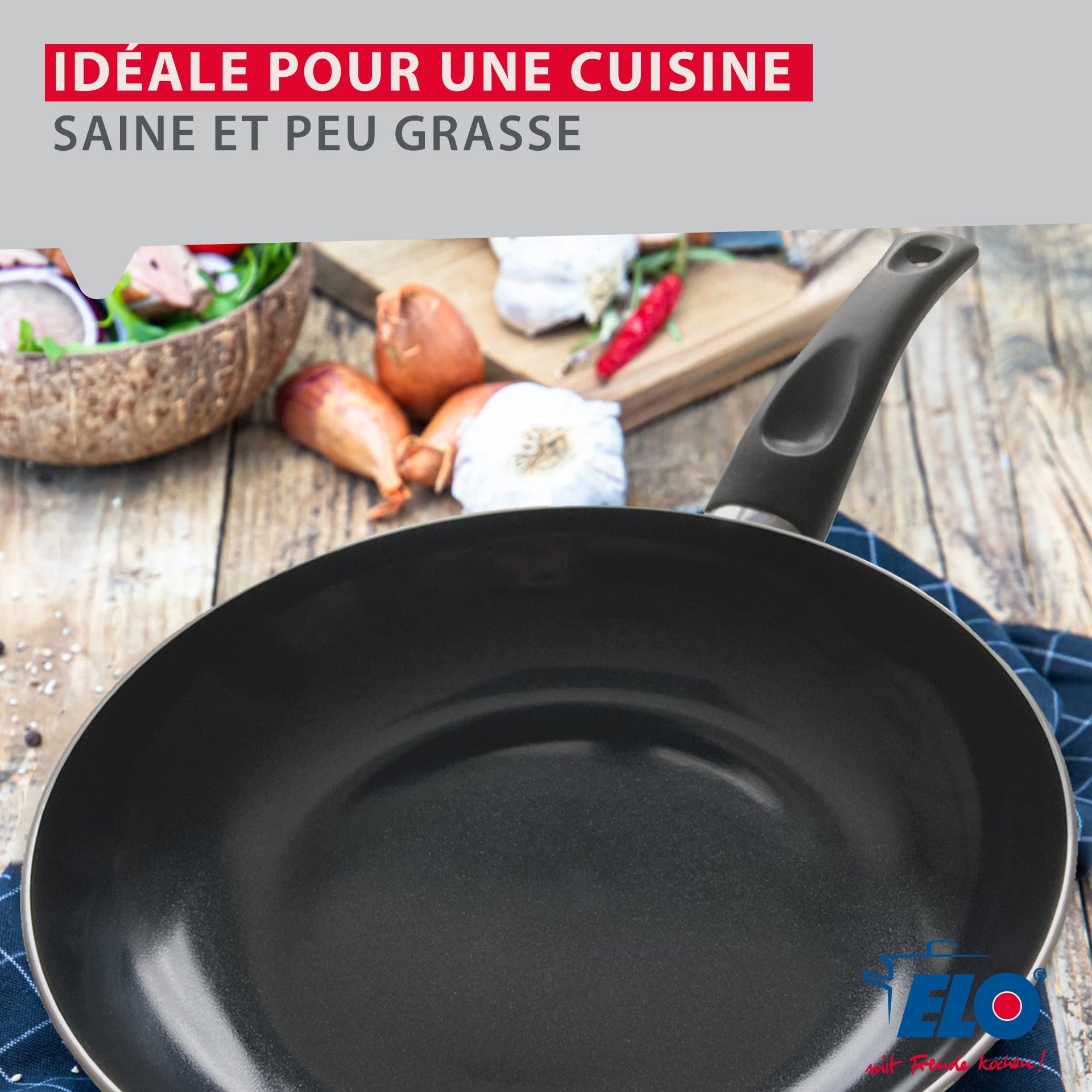 Poêle 32 cm céramique sans PFAS Prima Cucina Elo - Mathon - 2