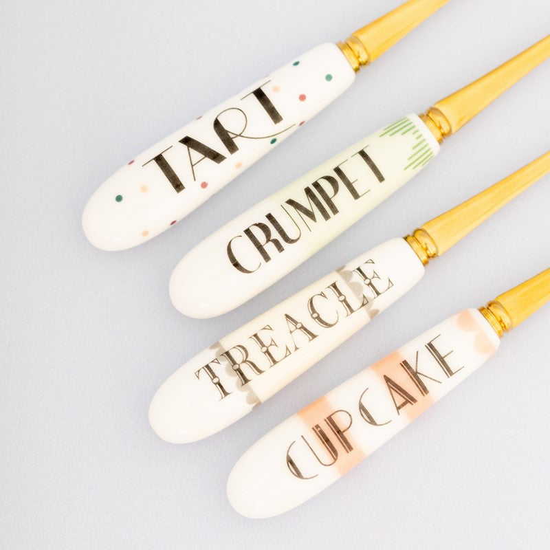 British Pomp - Coffret 4 fourchettes dessert Yvonne Ellen - Mathon - 4