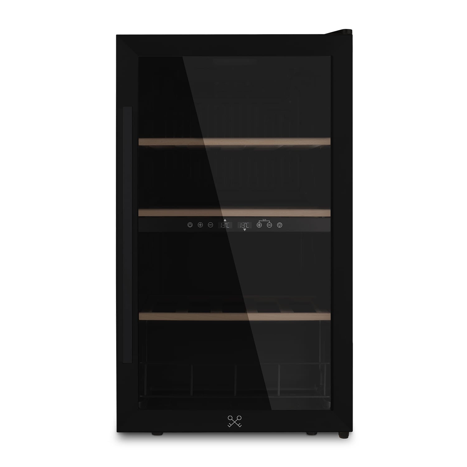 Cave à vin dual zone 32 bouteilles pose libre - noir - CAVCDB32 Les Petits Champs - Mathon - 1