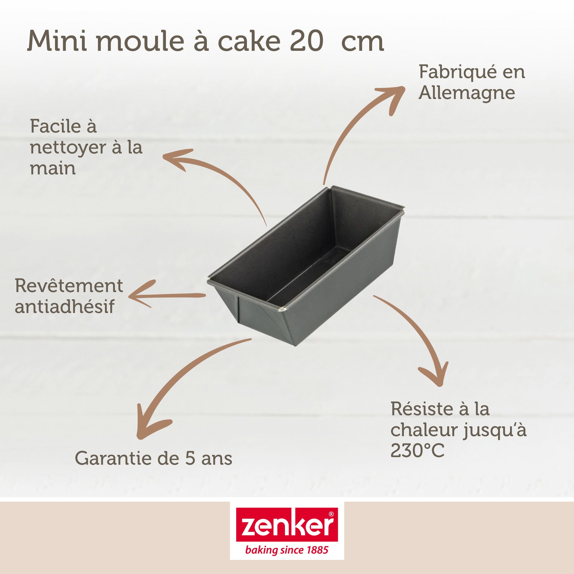 Moule à cake 20 cm Zenker Special Mini Zenker - Mathon - 3