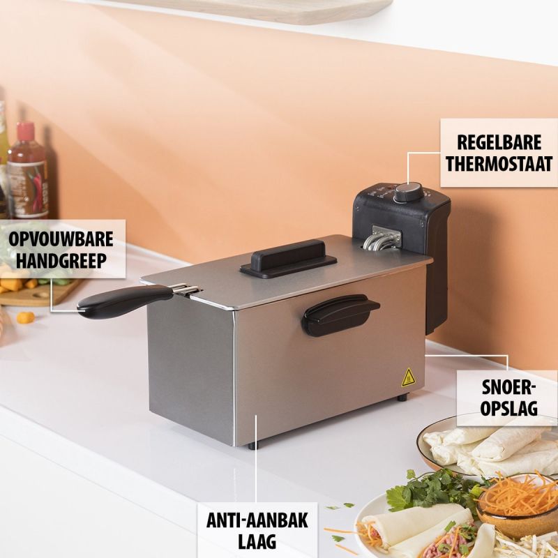 Friteuse 3L 2000W Royaltyline EFT2000L Royalty Line - Mathon - 6