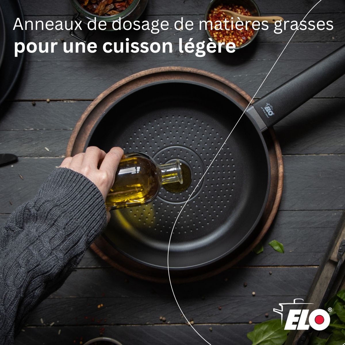 Poêle 24 cm antiadhésive sans PFAS  Smart Wave Elo - Mathon - 3