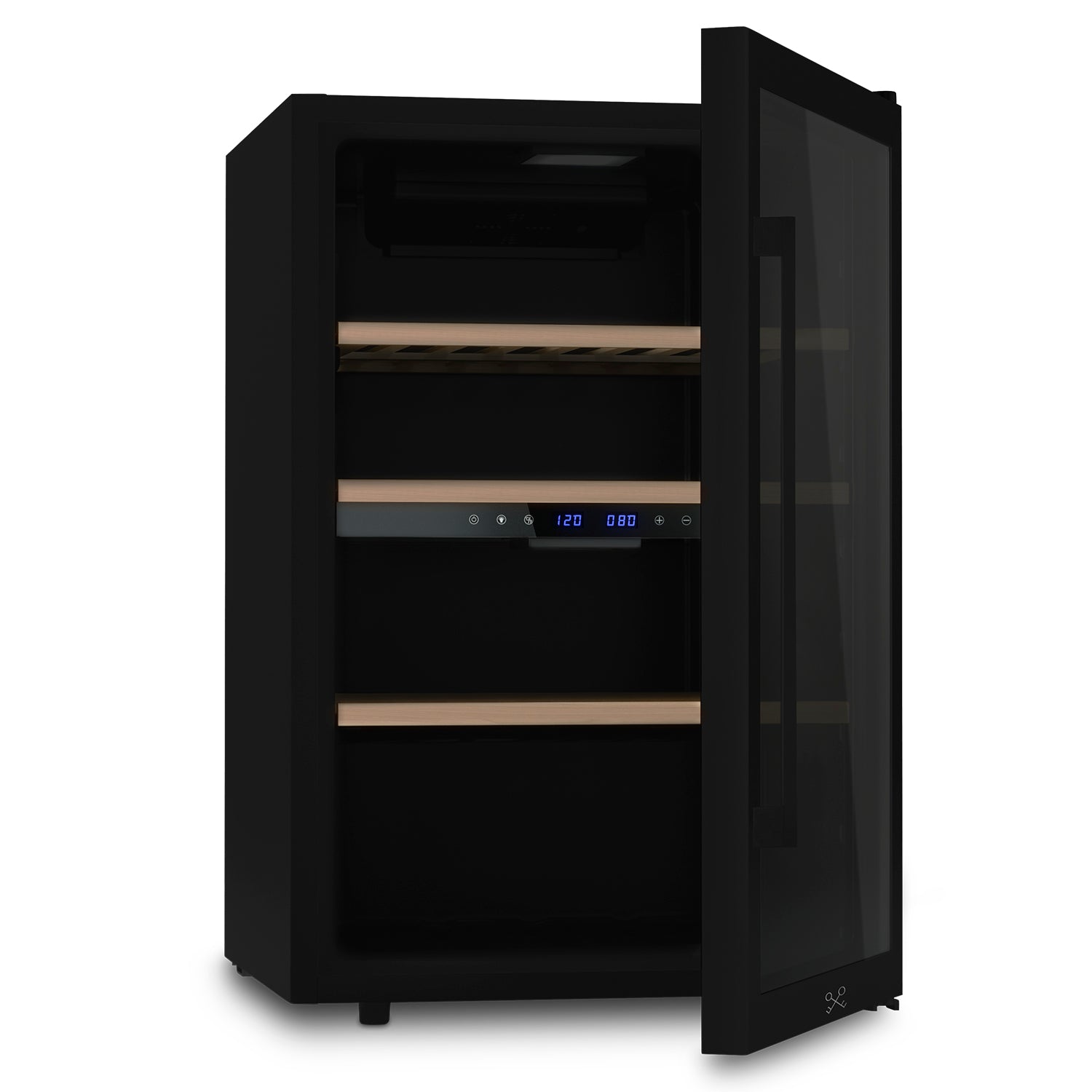 Cave à vin Dual zone 62 bouteilles pose libre - Noir - CAVCDB62 Les Petits Champs - Mathon - 4