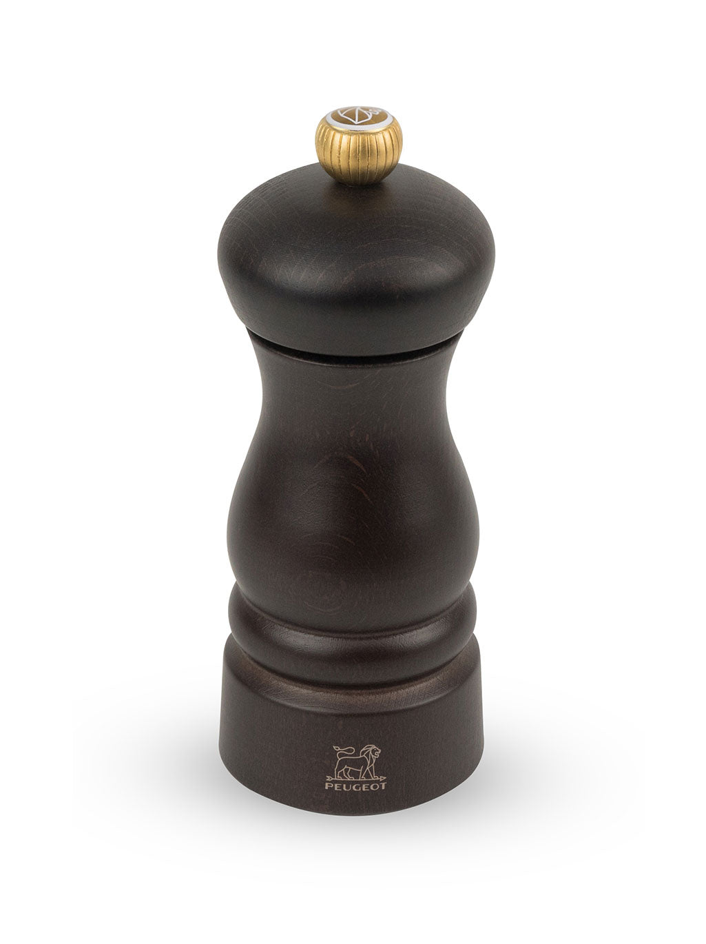 Clermont Moulin à sel en bois couleur chocolat 13cm Peugeot - Mathon - 1