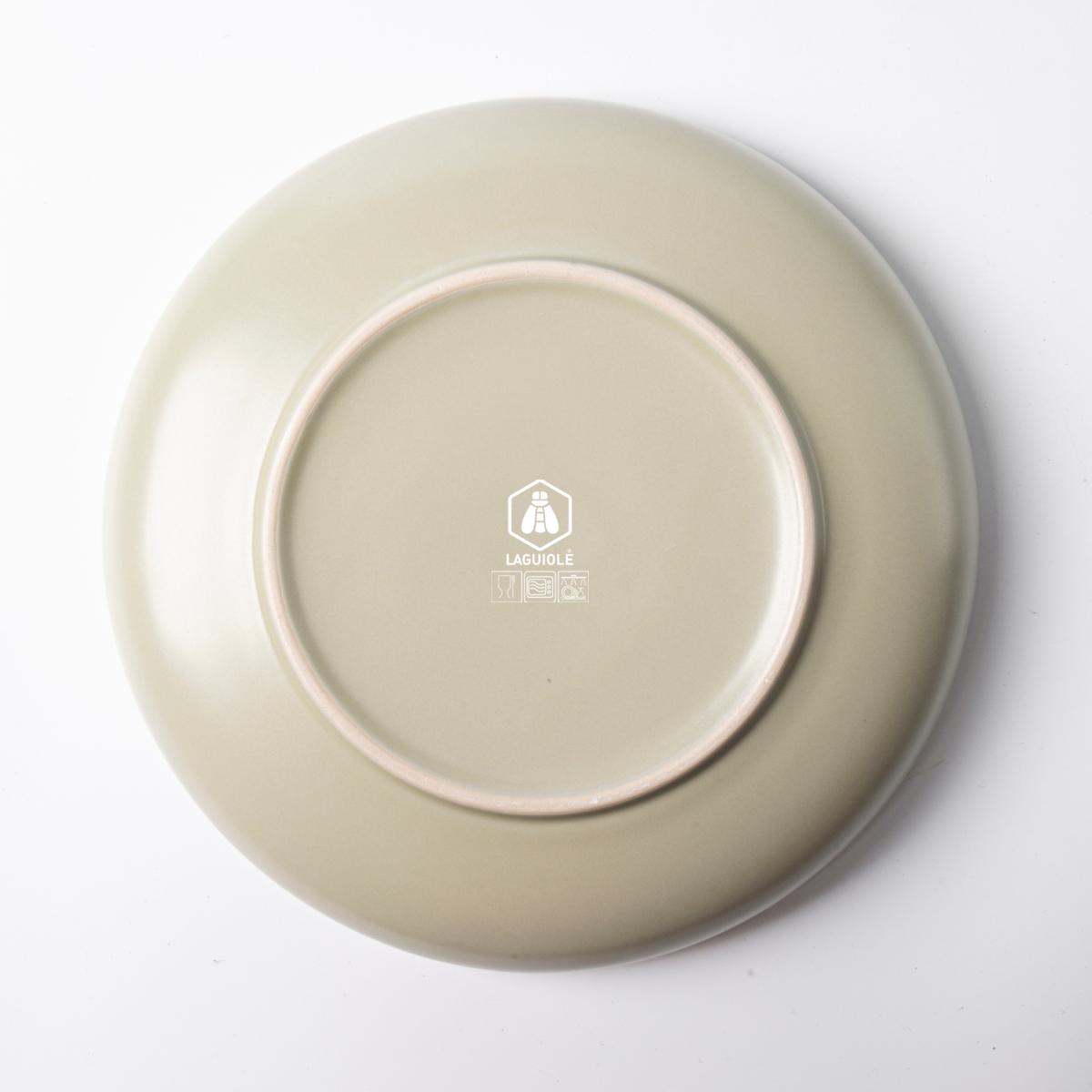 Lot de 6 assiettes creuses vert - "Iris" Laguiole Cuisson - Mathon - 4