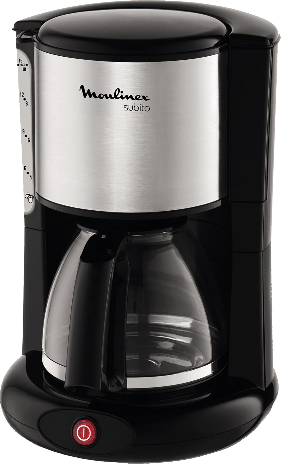 cafetière électrique de 1,25L pour 10 a 15 tasses 1000W gris noir Moulinex - Mathon