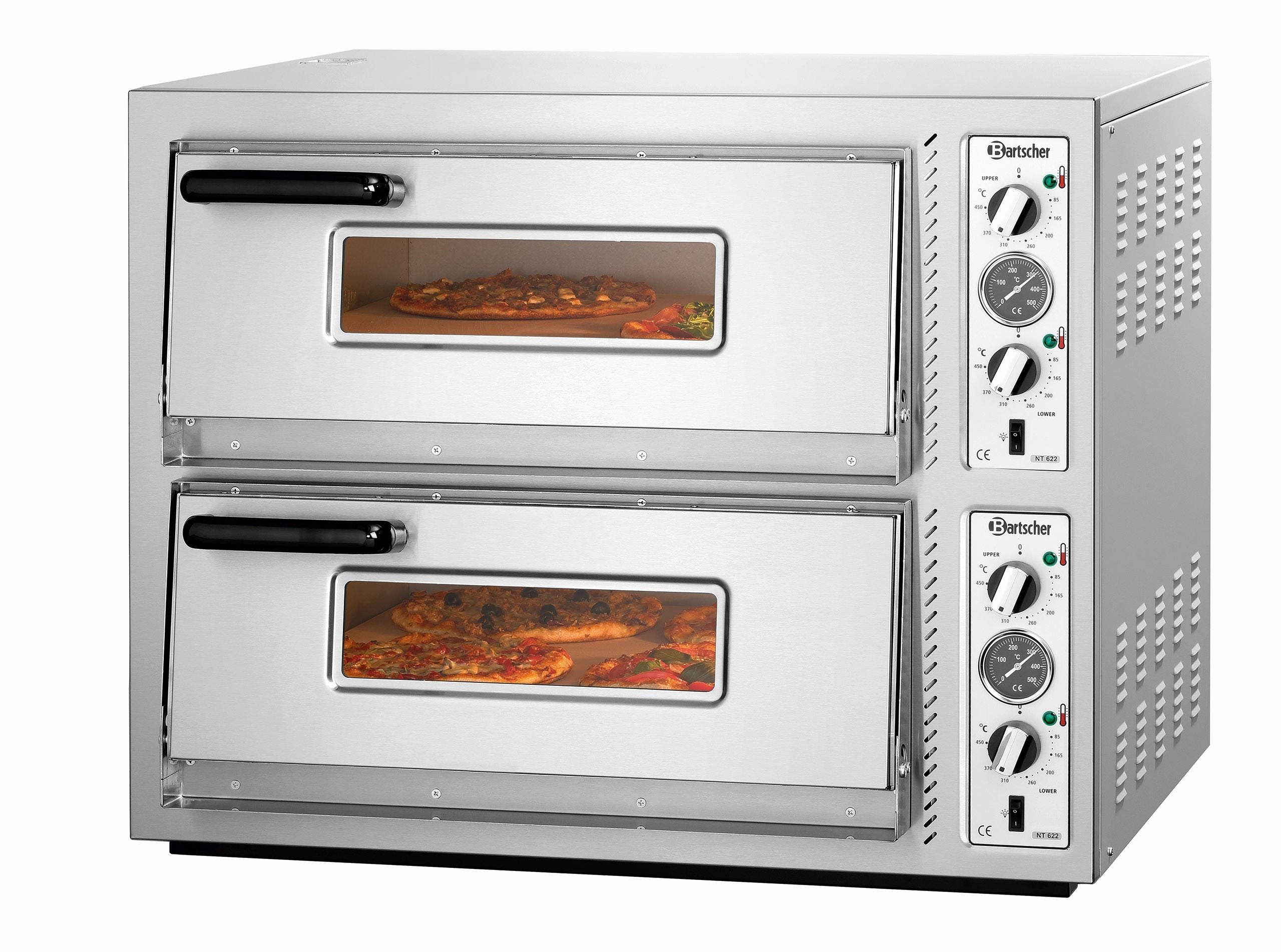Four à Pizza Double Électrique Professionnel pour Pizzeria - 10 kW - Bartscher - Mathon - 1