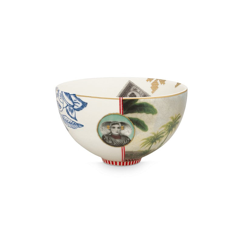 Lot de 6 Bols Héritage Palmier Blanc - 15cm Pip Studio - Mathon