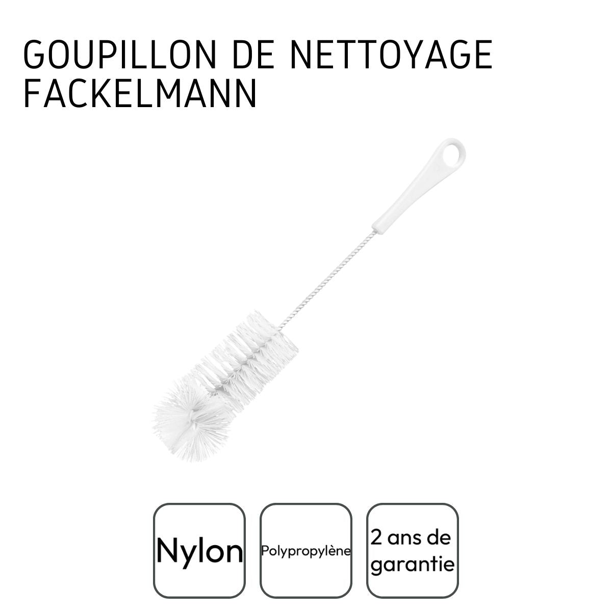 Goupillon pour bouteille en nylon 33 cm  Tecno Fackelmann - Mathon - 4