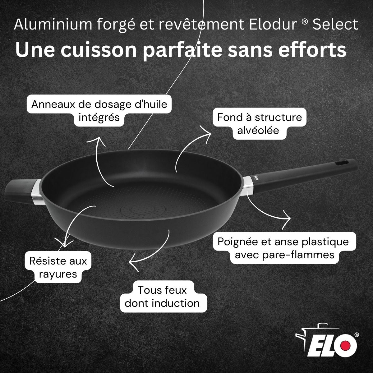 Sauteuse 32 antiadhésive sans PFAS  Smart Wave Elo - Mathon - 7