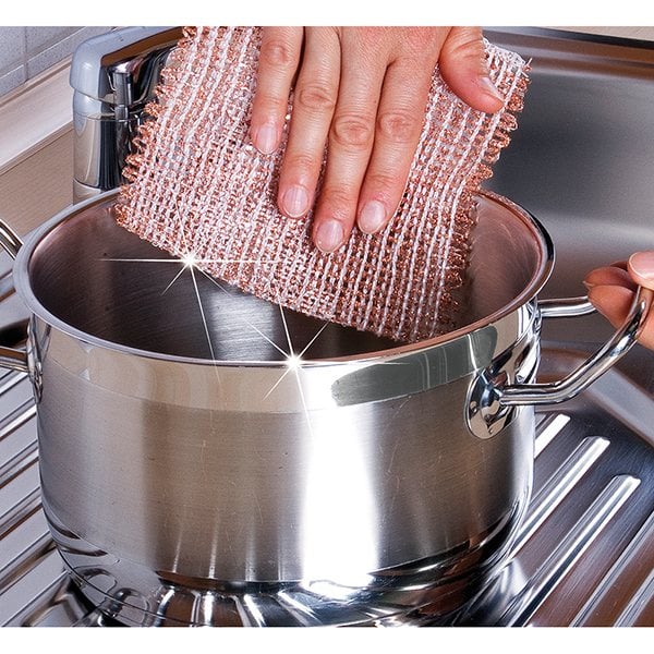 Lot de 9 lavettes éponges en cuivre Wenko by Maximex - Mathon - 2