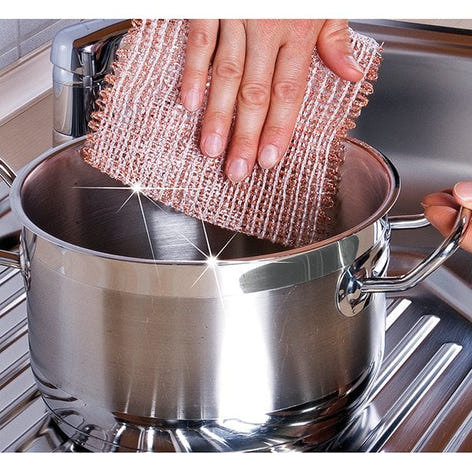 Lot de 9 lavettes éponges en cuivre Wenko by Maximex - Mathon - 2