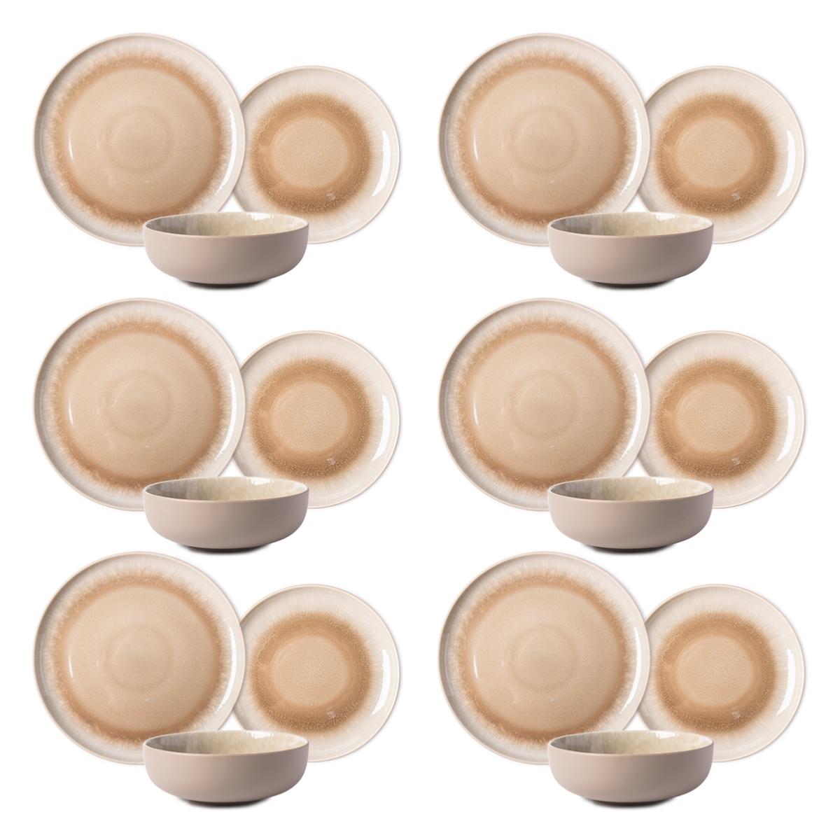 Service 18 pièces taupe - "Iris" Laguiole Cuisson - Mathon - 2