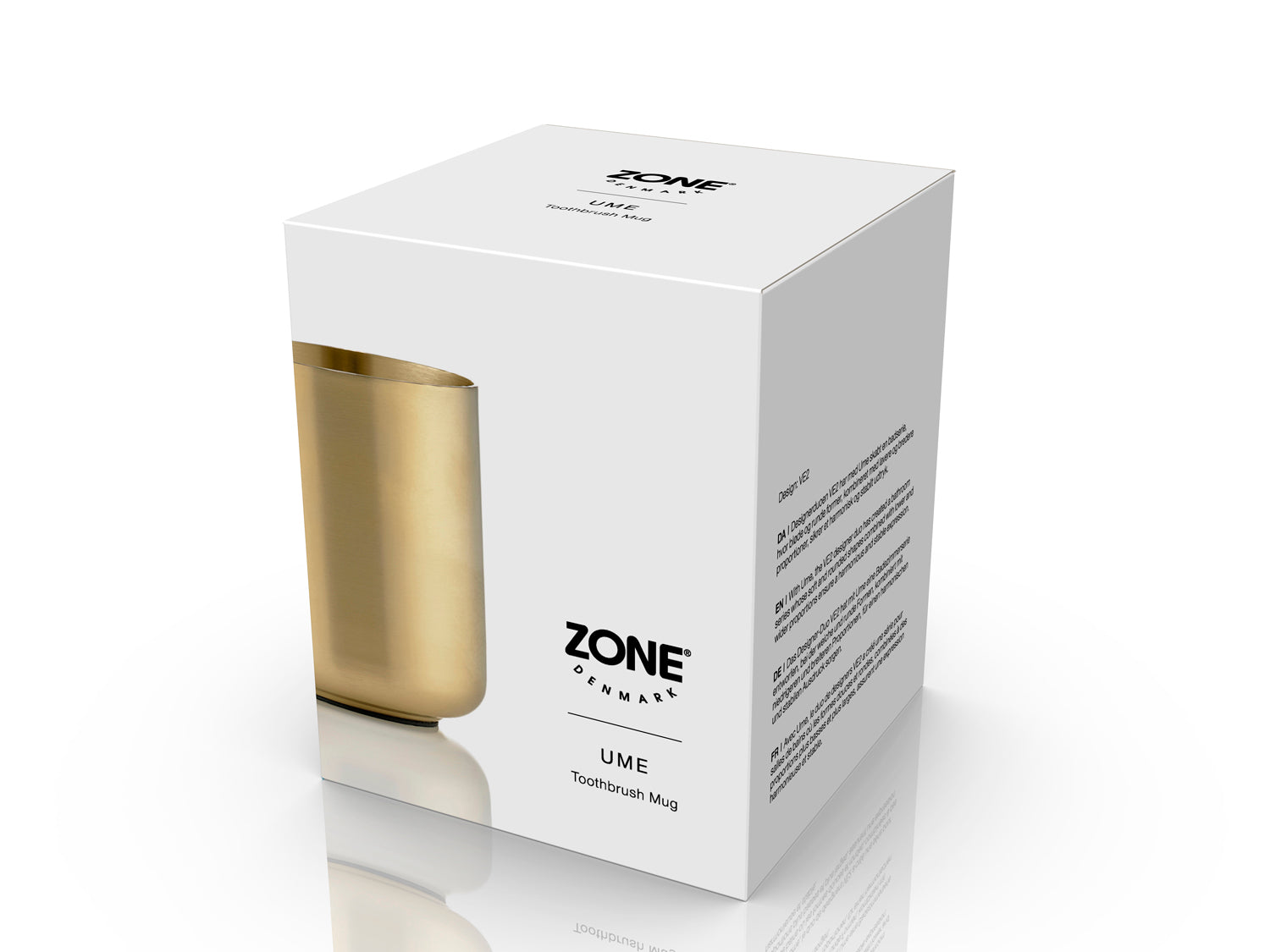 Gobelet pour brosse à dents Ume en SS304 Laiton finish Laiton Zone Denmark - Mathon - 2