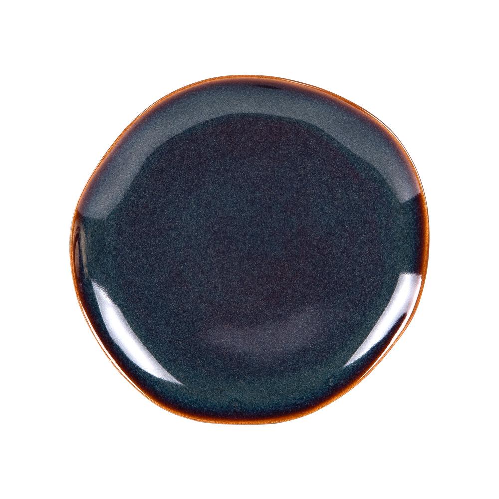 Assiette à dessert Symphony bleu 21 cm (lot de 6) Table passion - Mathon - 1