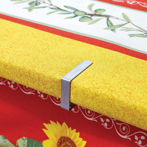 4 pinces fixes-nappe en inox - Mathon - 2