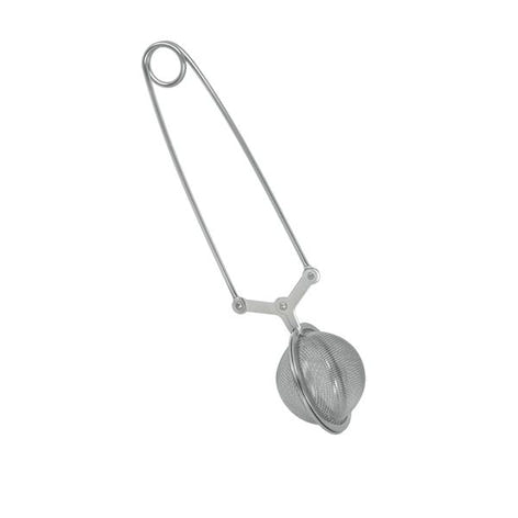 Cuillère-pince à thé boule ronde en inox - Mathon