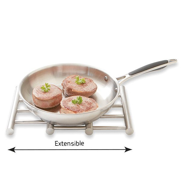 Dessous de plat extensible en inox 22,5 cm à 37 cm Mathon - Mathon - 5