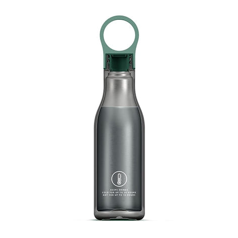 Bouteille isotherme isolée sous vide Loop 500 ml vert mat Joseph Joseph - Mathon - 2