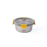 Boîte de conservation en inox ronde 650 ml compatible micro-ondes Pika - Mathon - 2