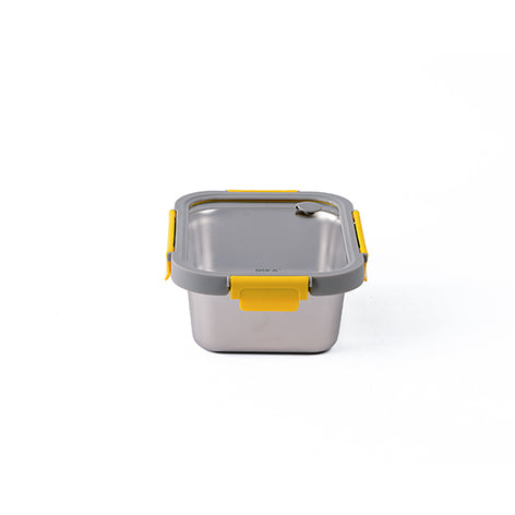 Boîte de conservation en inox rectangulaire 1200 ml compatible micro-ondes Pika - Mathon - 2
