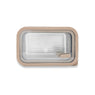 Lot 2 boîtes de conservation rectangulaire en inox avec couvercles en verre 700 ml et 1,65 L compatibles micro-ondes  Mathon - Mathon - 2