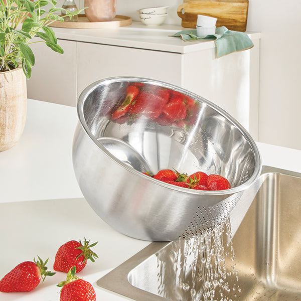 Bol-passoire inox 2 en 1 24 cm Mathon - Mathon - 1