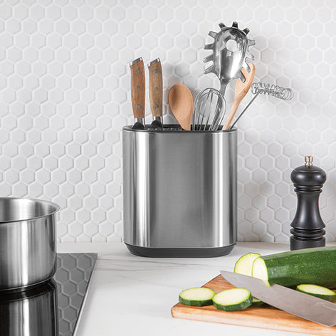 Bloc couteaux porte-ustensiles en inox Mathon - Mathon - 2