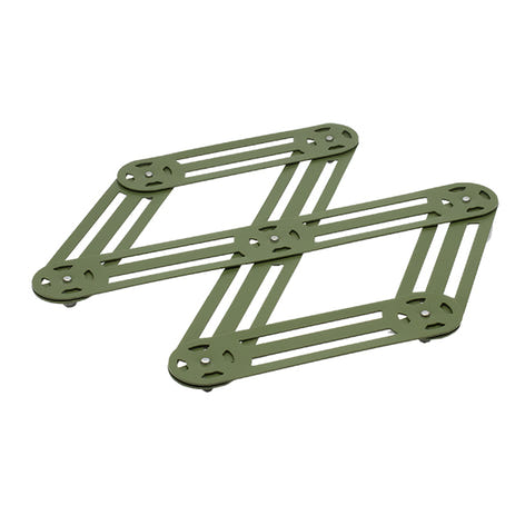 Dessous de plat extensible 25,5 cm kaki Roger Orfèvre - Mathon