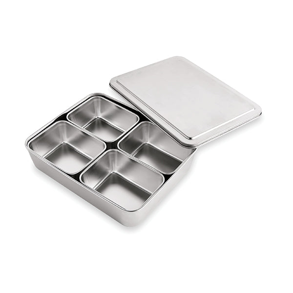 Set de 5 bacs de préparation culinaire en inox Mathon - Mathon - 1